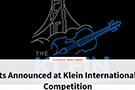 2023年克莱因国际弦乐比赛决赛入围者名单公布